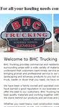Mobile Screenshot of bhctruckinginc.com